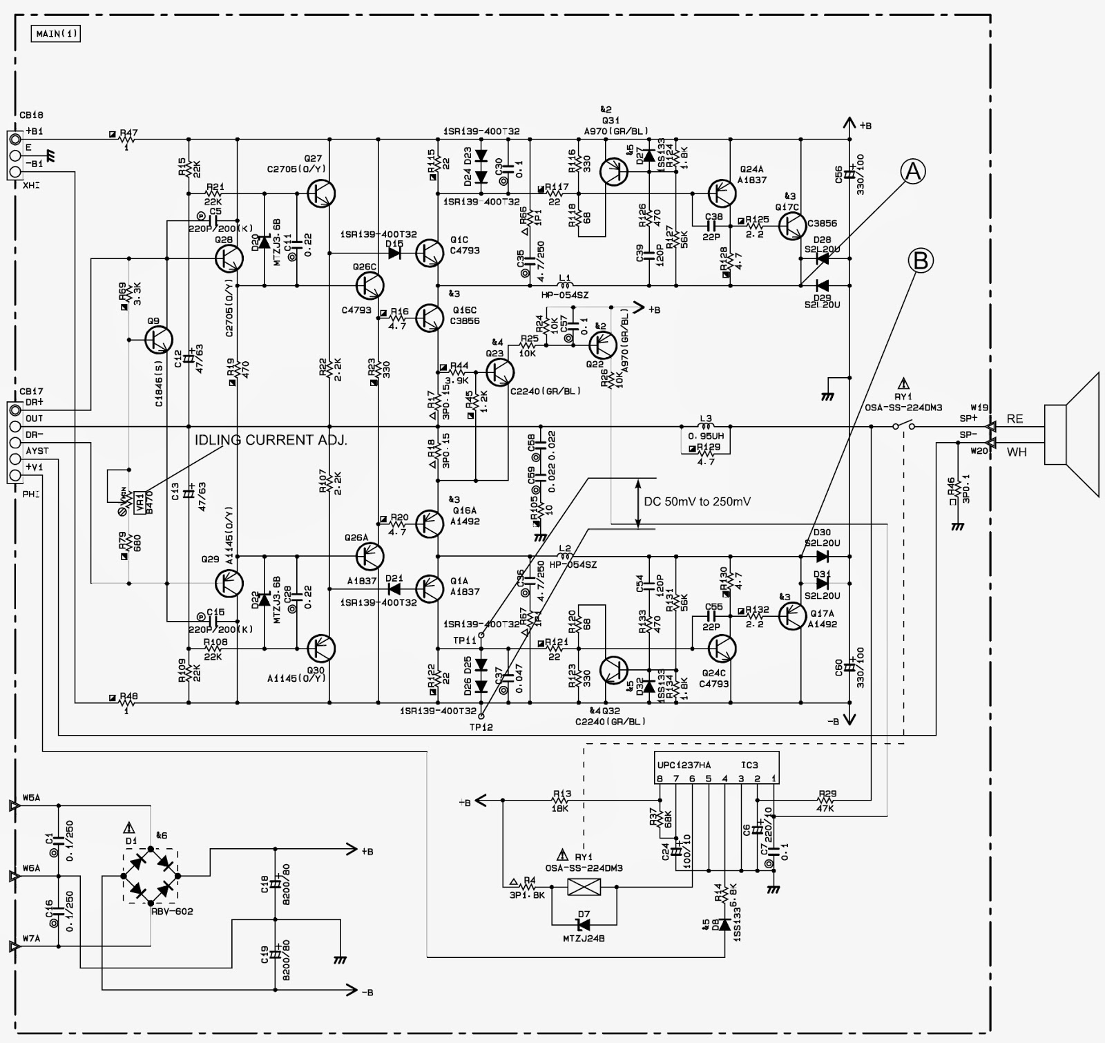 Electro help: YAMAHA YST-SW320 – SCHEMATIC (Circuit ... jbl control 28 wiring diagram 