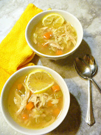 11 Healthy Soups: Greek Style Lemony Chicken and Orzo Soup - Slice of Southern