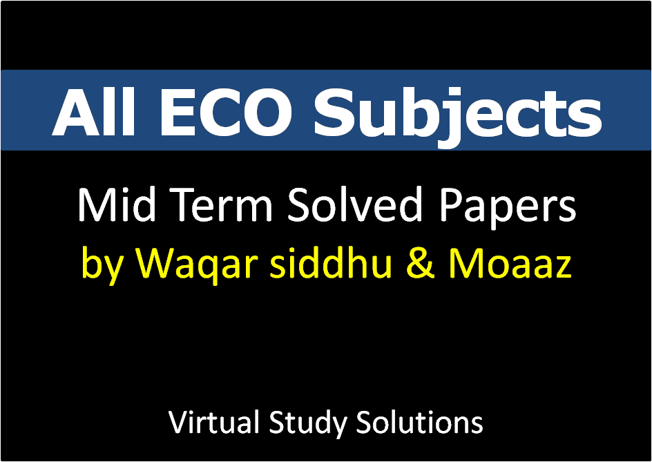 Vu past papers midterm 2019 picture