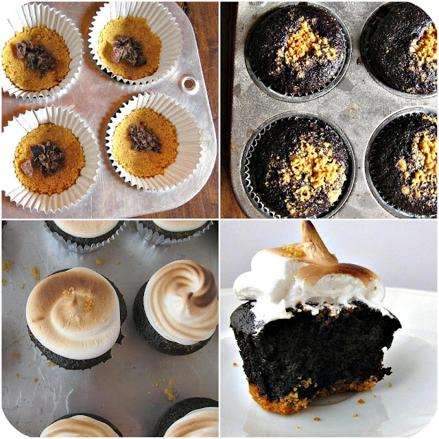 une gamine dans la cuisine S'mores Cupcakes