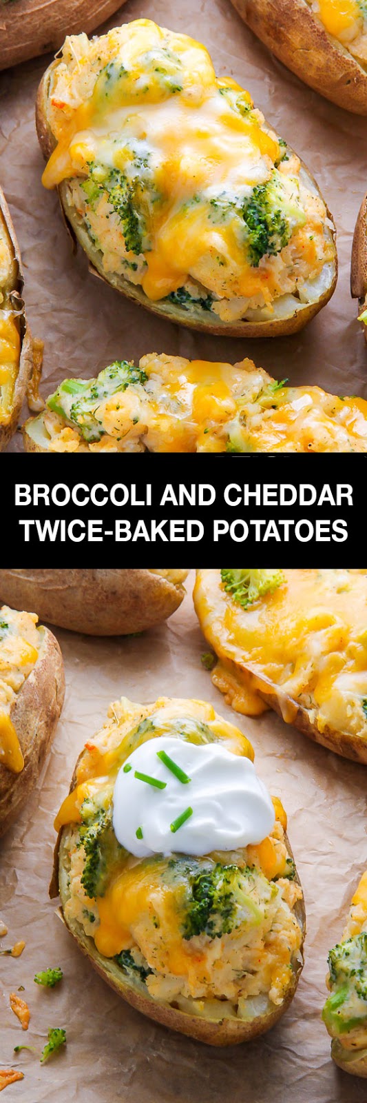 Broccoli and Cheddar Twice-Baked Potatoes Broccoli and Cheddar Twice-Baked Potatoes