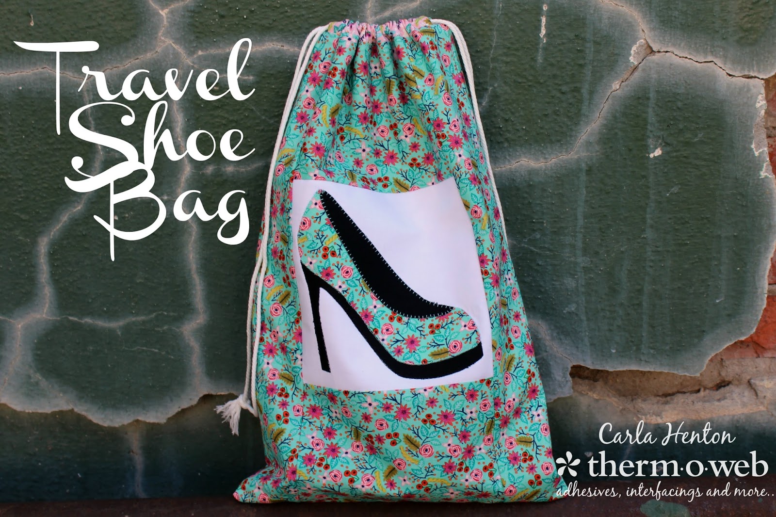 Creatin' in the Sticks Travel Shoe Bag Tutorial