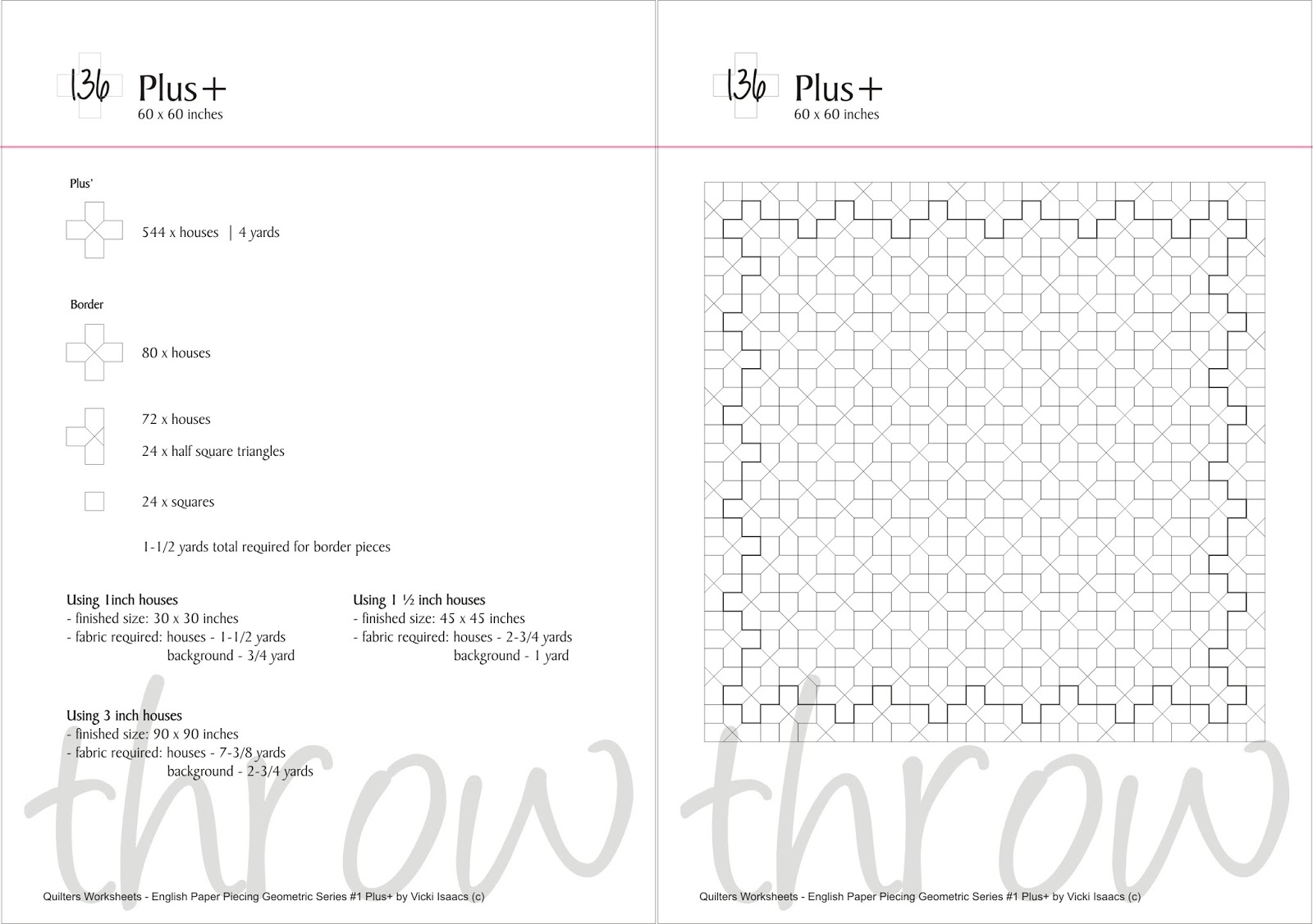 Vicki Sews: Introduing EPP Plus+ Worksheets