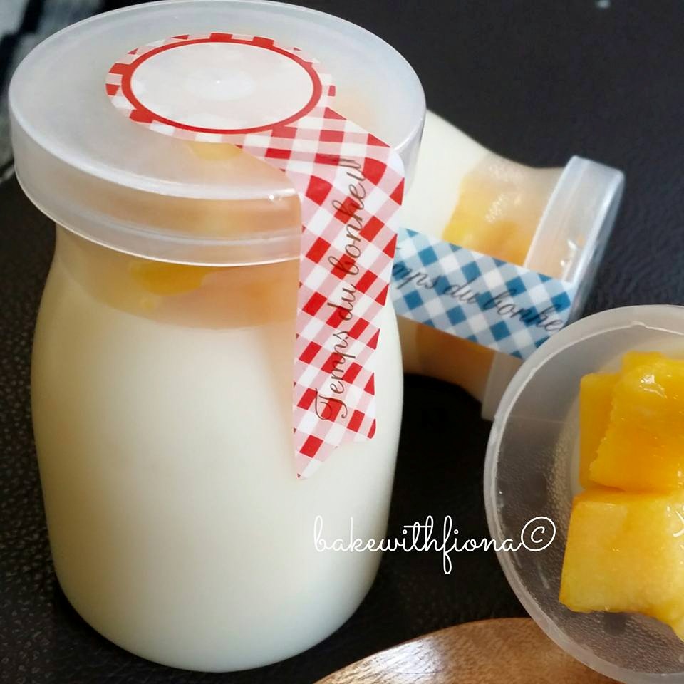 soya bean jelly top up with mango Baking's Corner