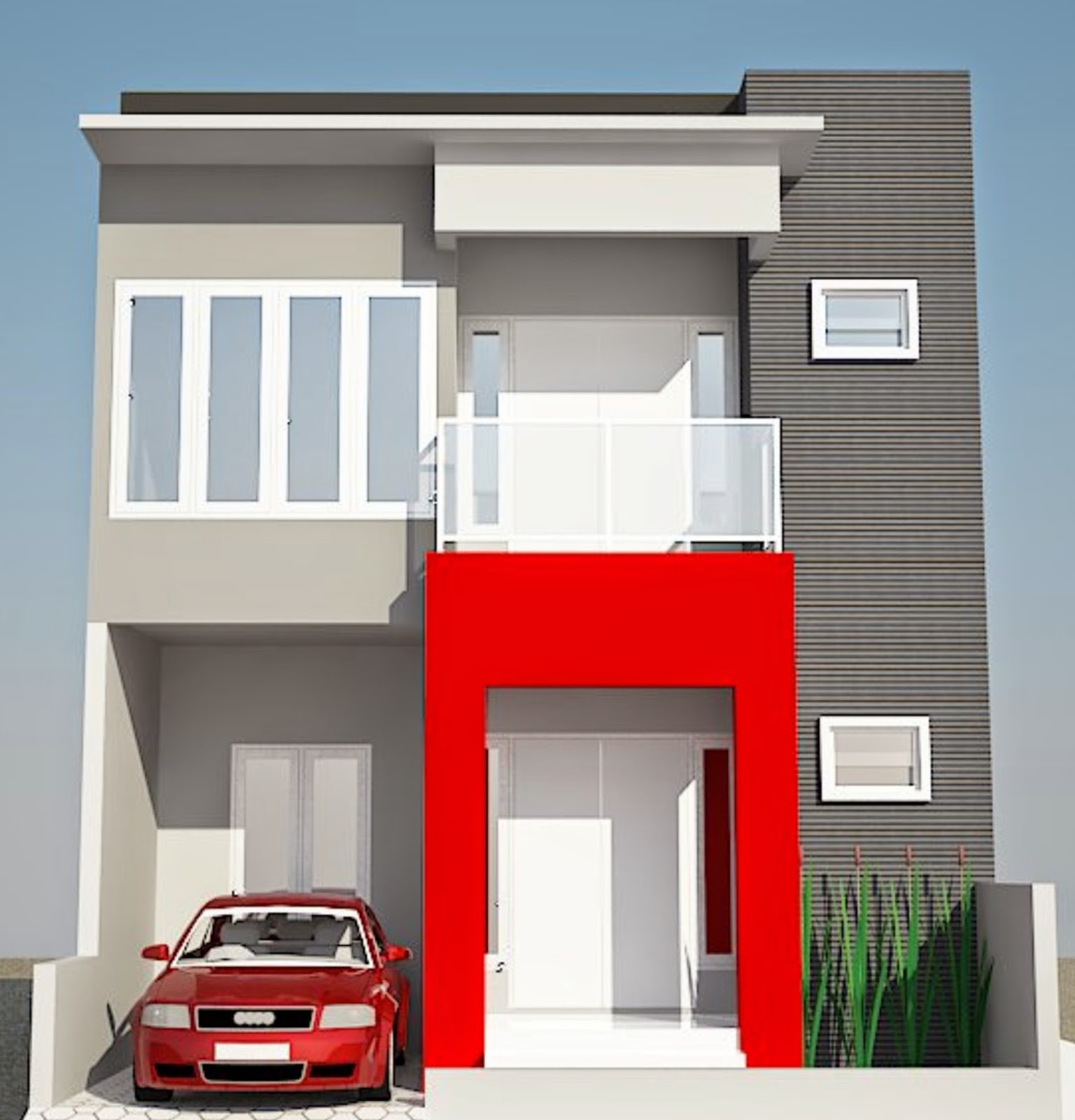 67 Design Cat  Rumah  Minimalis  Warna  Merah Desain Rumah  