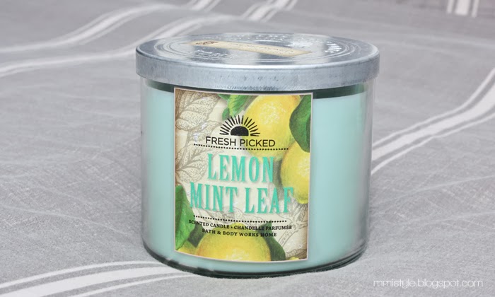 mmi style bath body works 3 wick candles bath and body works lemon mint leaf