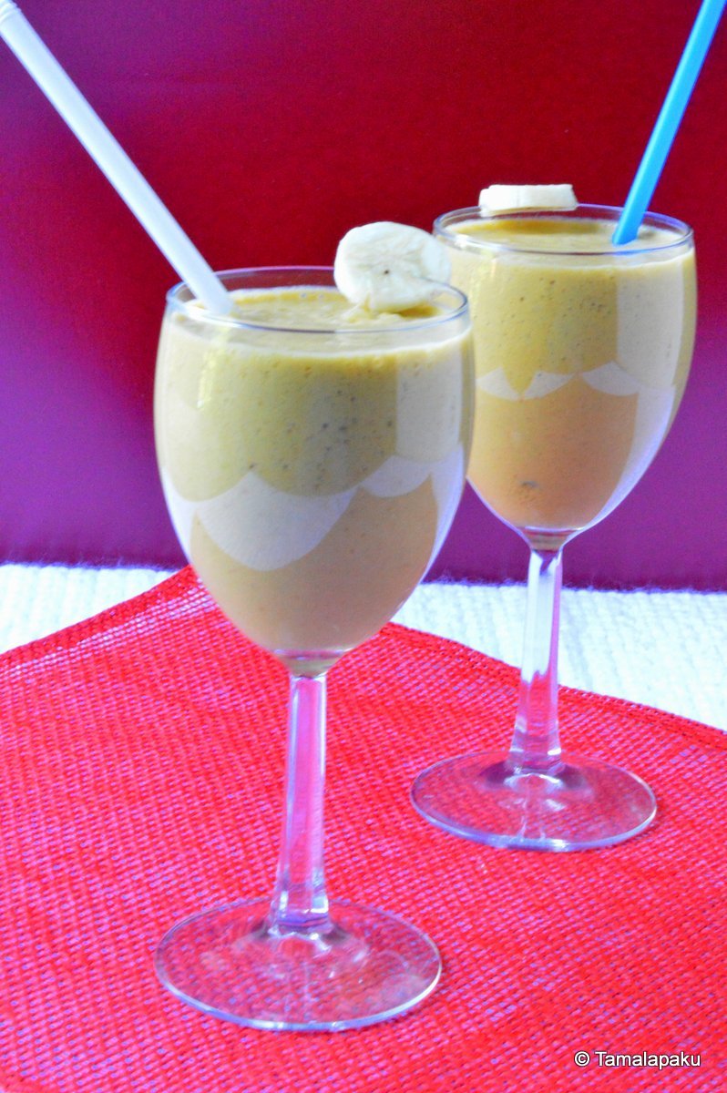 CarrotSpinach And Fruit Smoothie Tamalapaku