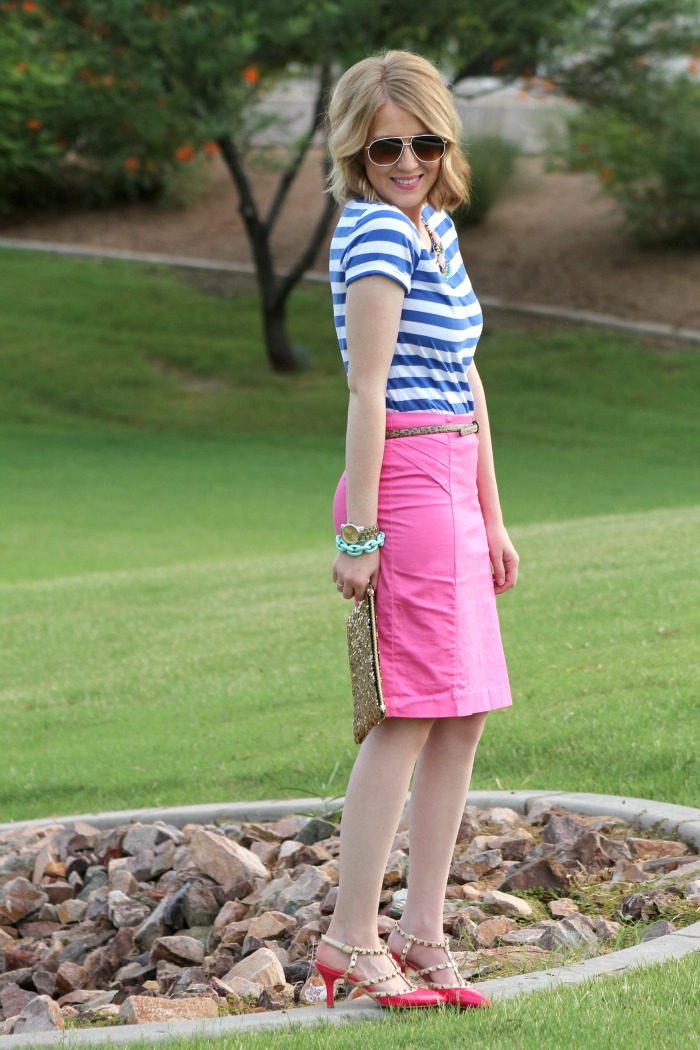 Fashion Flirtation: Day 13: Stripes + More Pink
