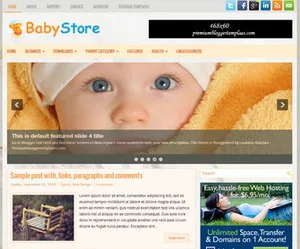 Bebek mağazası özel teması blogger