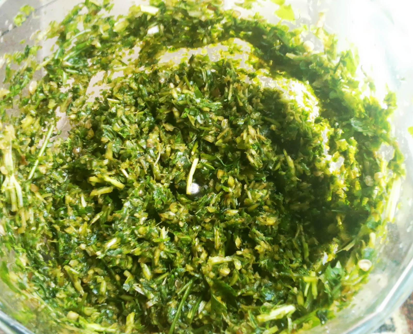 Eggplants in a spicy Coriander sauce