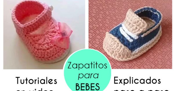 Tutoriales Escarpines Bebés de a 3 Meses / Crochet