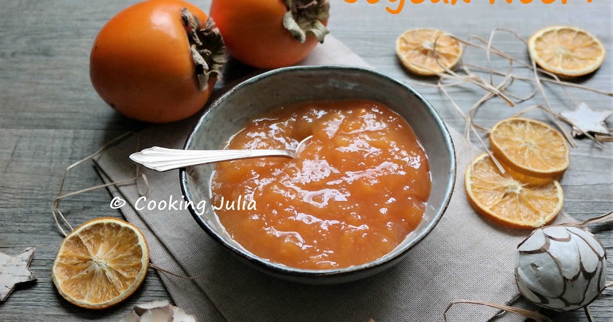 COOKING JULIA CONFITURE DE KAKIS À L'ORANGE