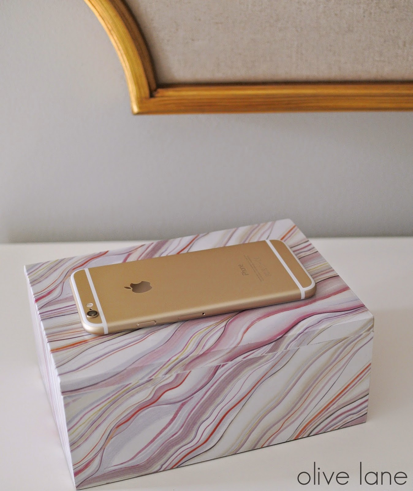 Agate Box and Gold iPhone www.olivelaneinteriors.com