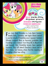 My Little Pony Cutie Mark Crusaders Series 5 Trading Card