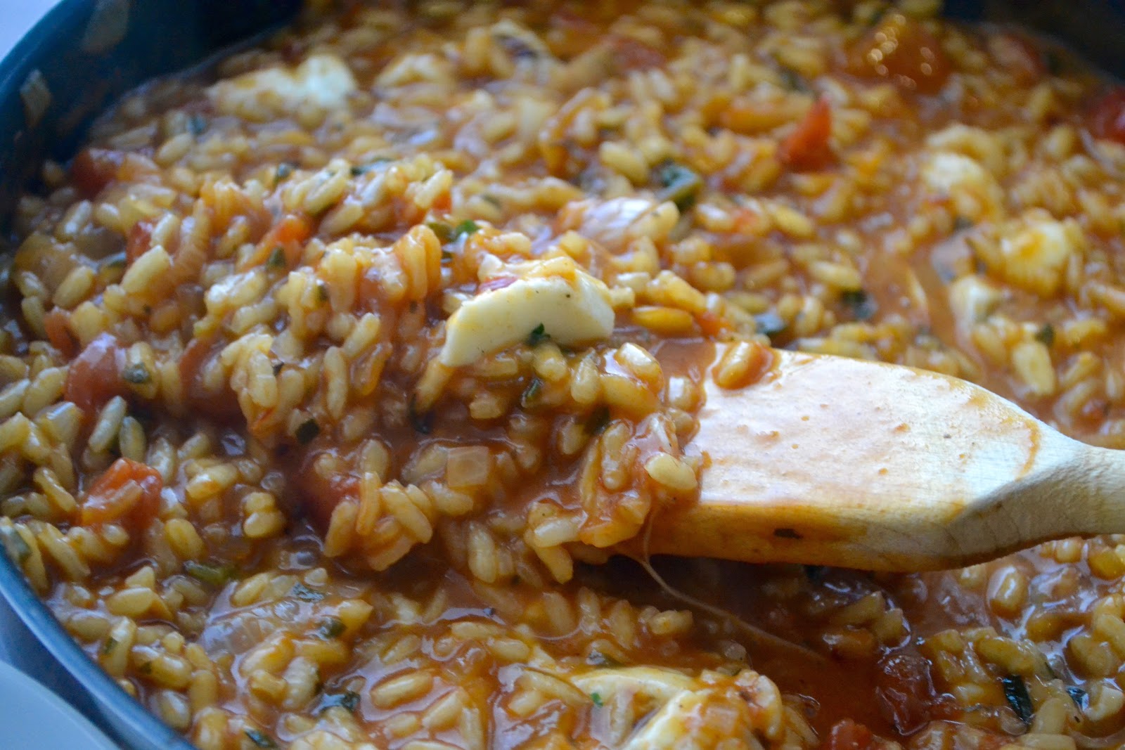 Roast Tomato and Mozzarella Risotto Inspired by River Cottage The