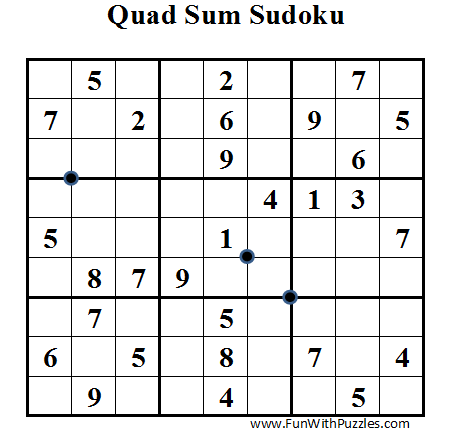 Quad Sum Sudoku (Daily Sudoku League #35)