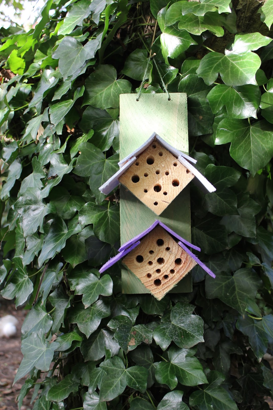 Two Insect Hotels & Bug Houses Designed and Made from Repurposed
