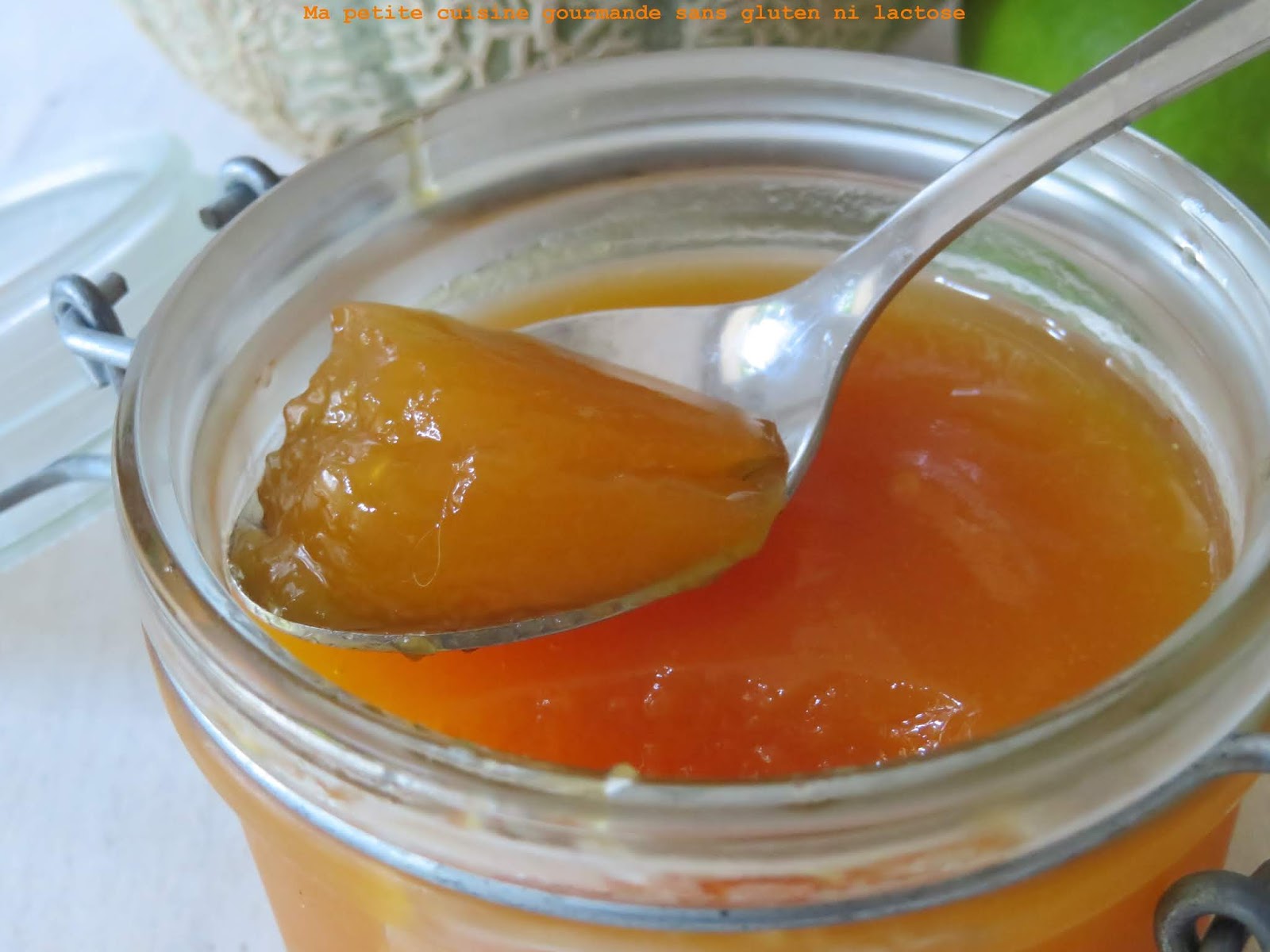 Confiture de melon au citron vert et à l'agaragar Ma petite cuisine