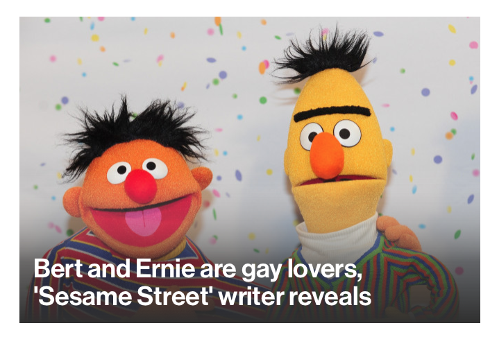 RONALD L. SMITH: Hooray Hooray, Bert and Ernie are GAY ...
