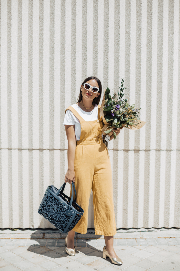 ALL THAT SHE WANTS blog de moda Peto amarillo de lino