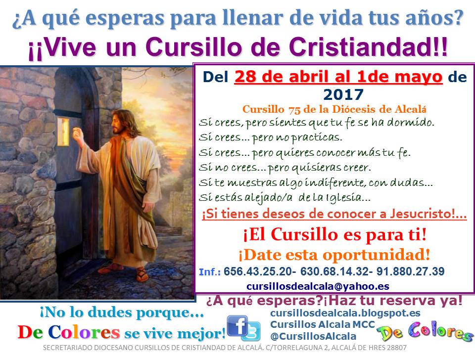 CURSILLOS DE CRISTIANDAD DE ALCALÁ PARA QUIÉN ES EL CURSILLO