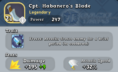 World of Legends Cpt. Habanero's Blade