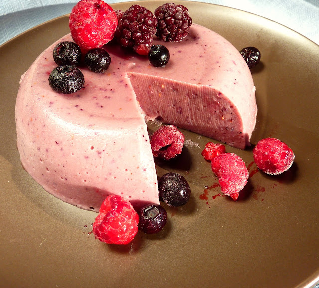 gelatina de berries sin lacteos