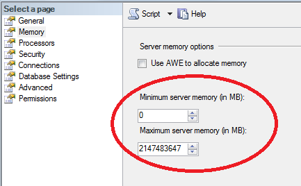 SQL Something: Mini Post: Change SQL Server Instance Min/Max Memory ...