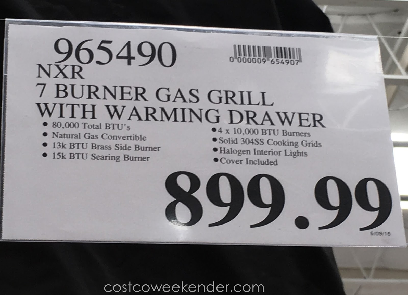 NXR 7 Burner Premium Stainless Steel Propane Gas Grill Costco Weekender