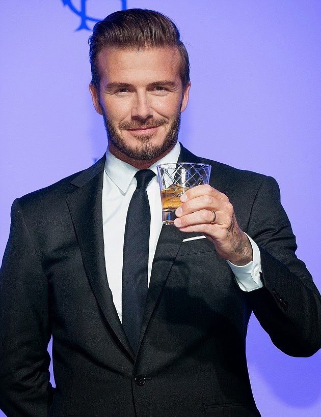 The Deluxe Delight Blog.: David Beckham promotes his whisky brand.