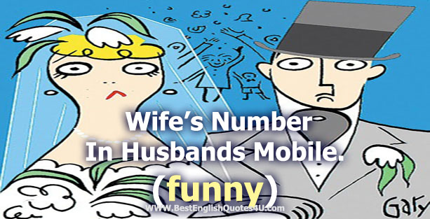 Wife’s Number In Husbands Mobile (funny)