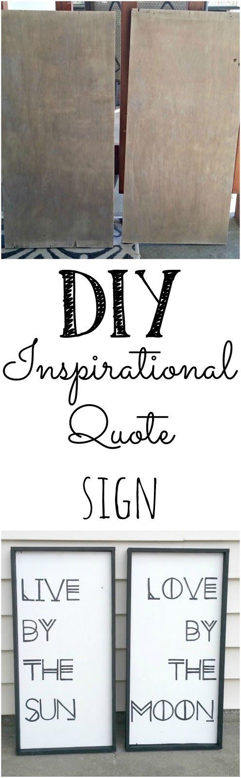 DIY Inspirational Quote Sign