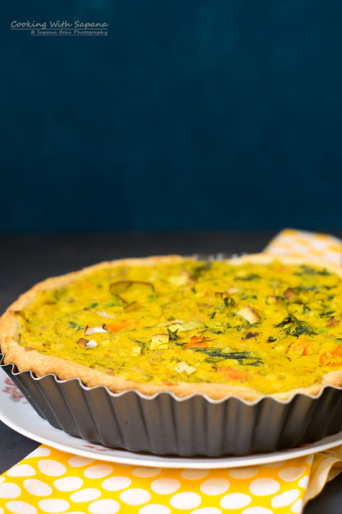 Mustard and Leek Quiche Cooking With Sapana
