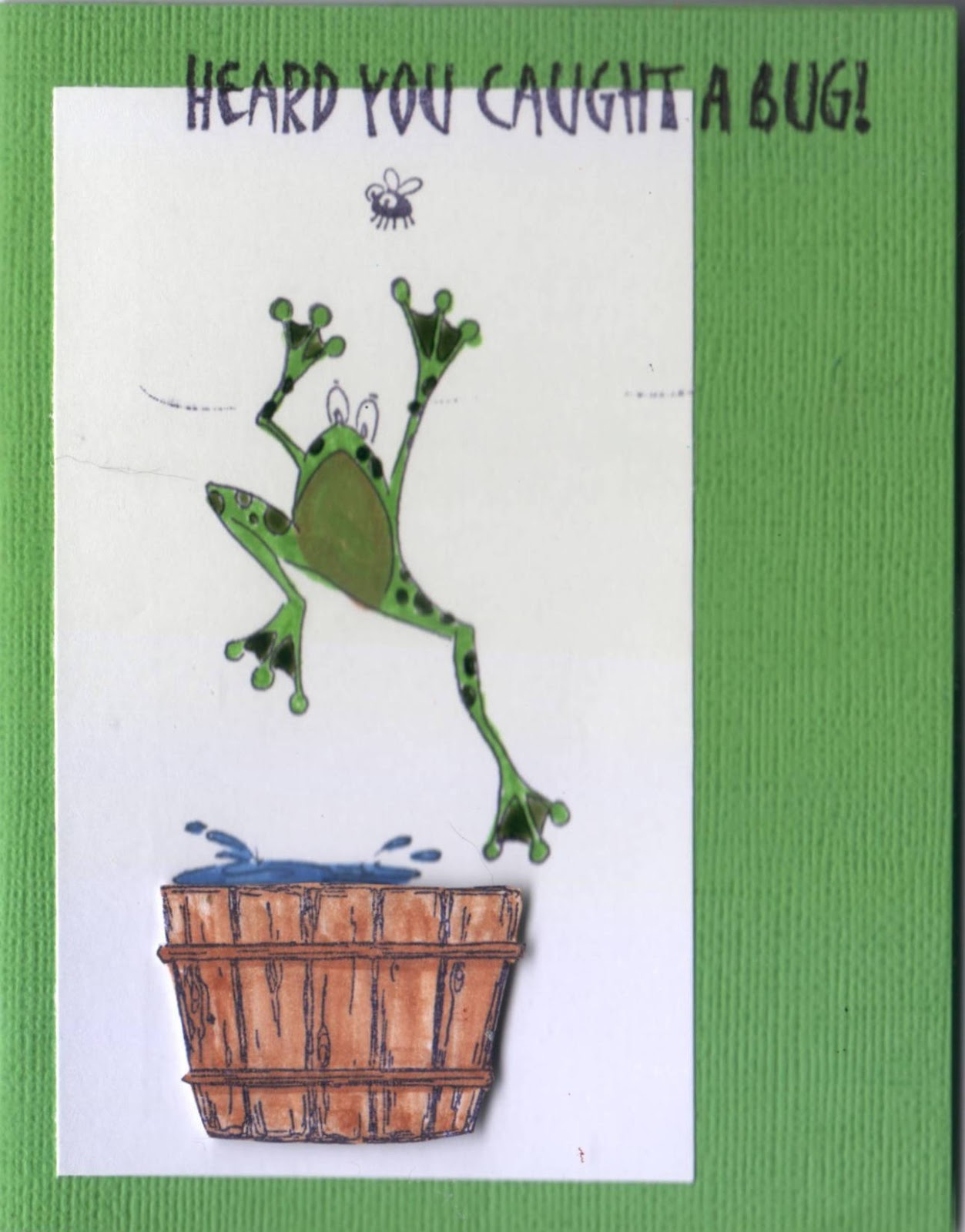 Cards by Erin: Get Well Frogs