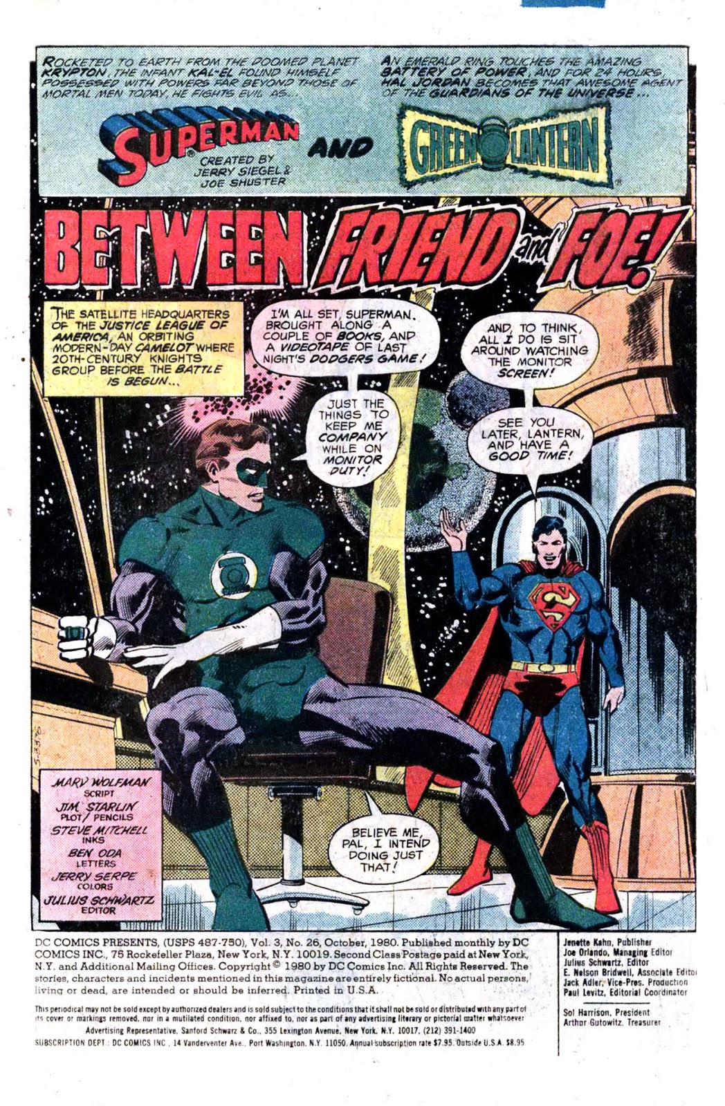 The Dork Review DC Comic Presents Superman and Green Lantern