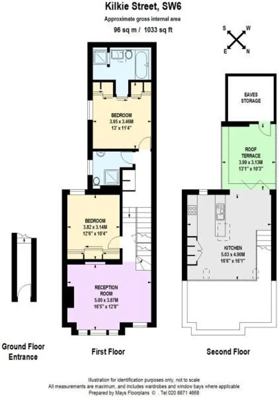 Desain denah rumah minimalis dengan lebar 5 meter