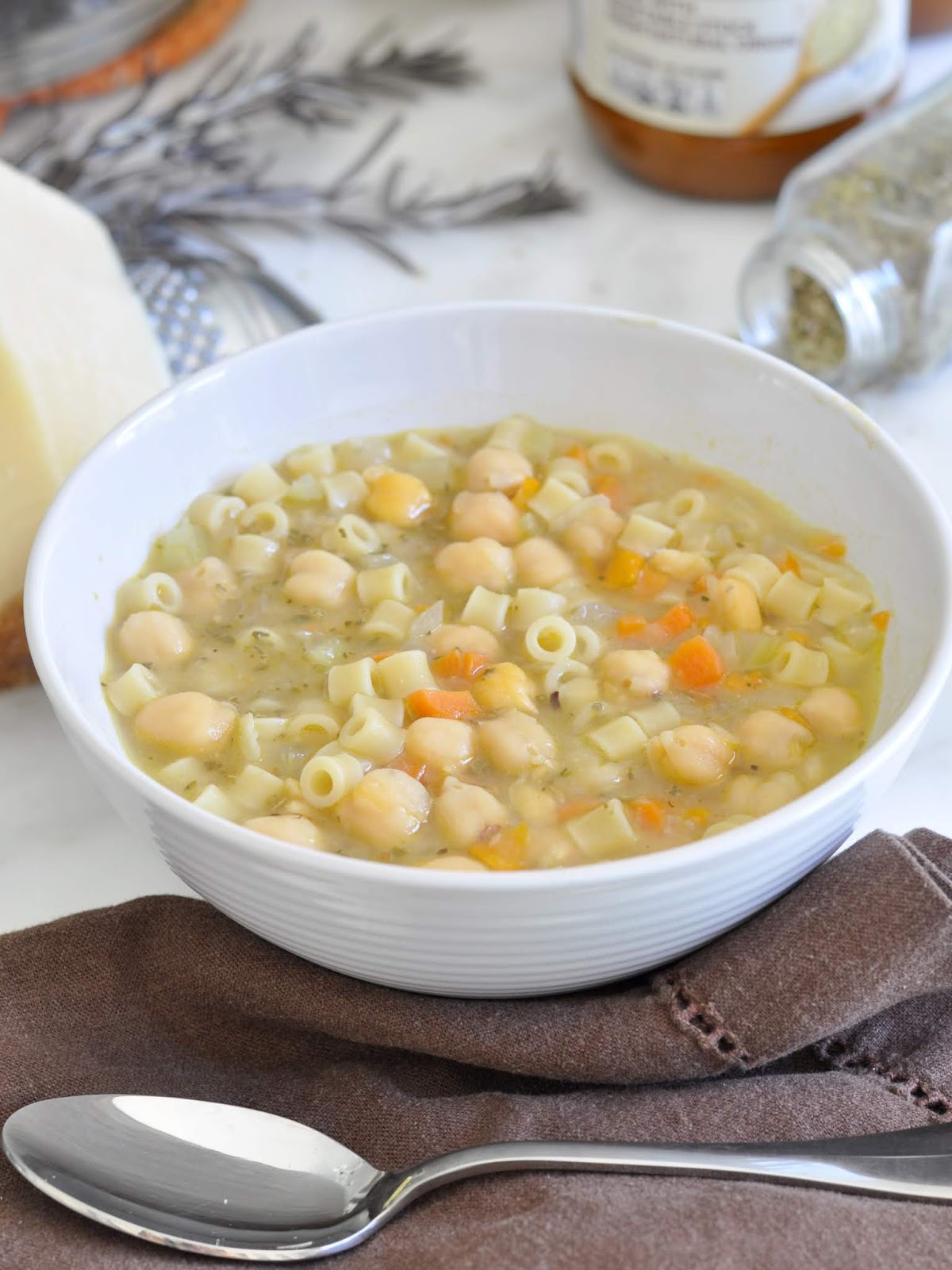 Cooking with Manuela Easy Pasta e Ceci (Italian Pasta and Chickpea Soup)