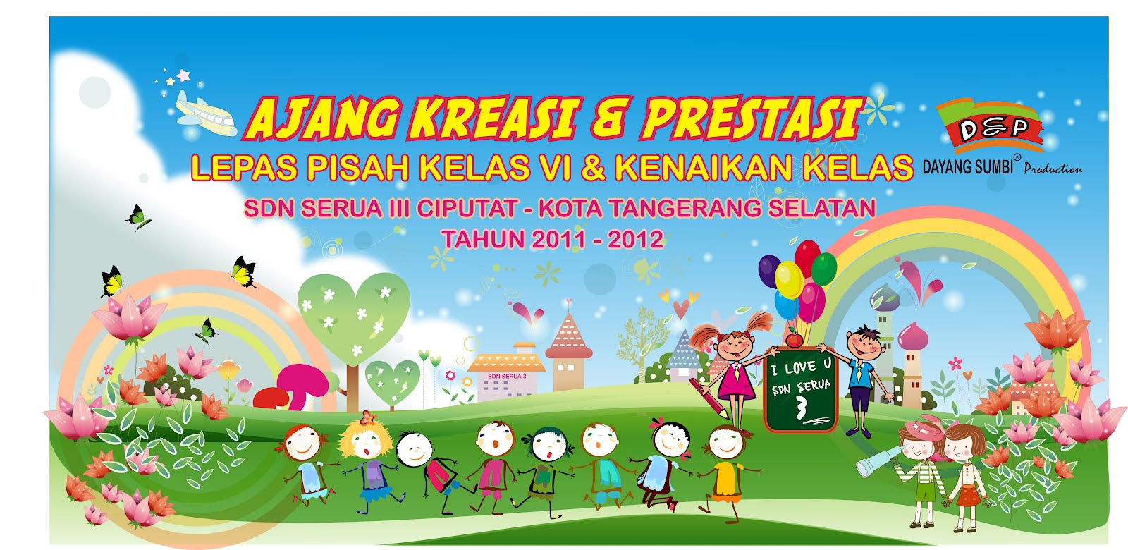 Contoh Background Perpisahan Sekolah