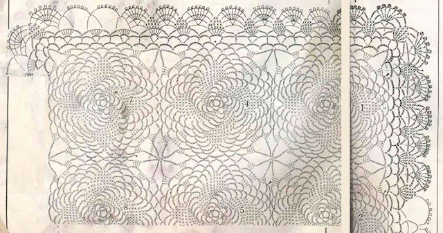 Pinwheels Table Runner Crochet Pattern