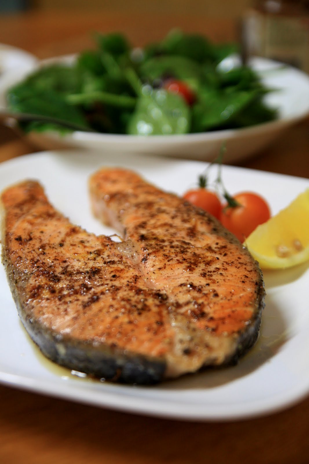 One Wok, One Pot, One Pan Sumac Salmon Steak