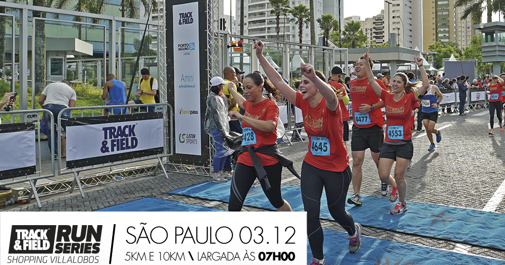 Desconto na inscrição da Track&Field Run Series Shopping VillaLobos 3ª