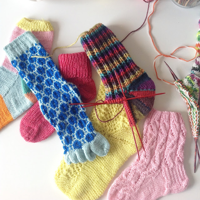 Sock knitting, cours with Charlotte Kaae, www.bykaae.dk