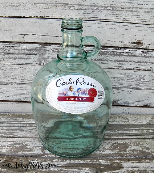Artsy VaVa Wine Jug Makeover