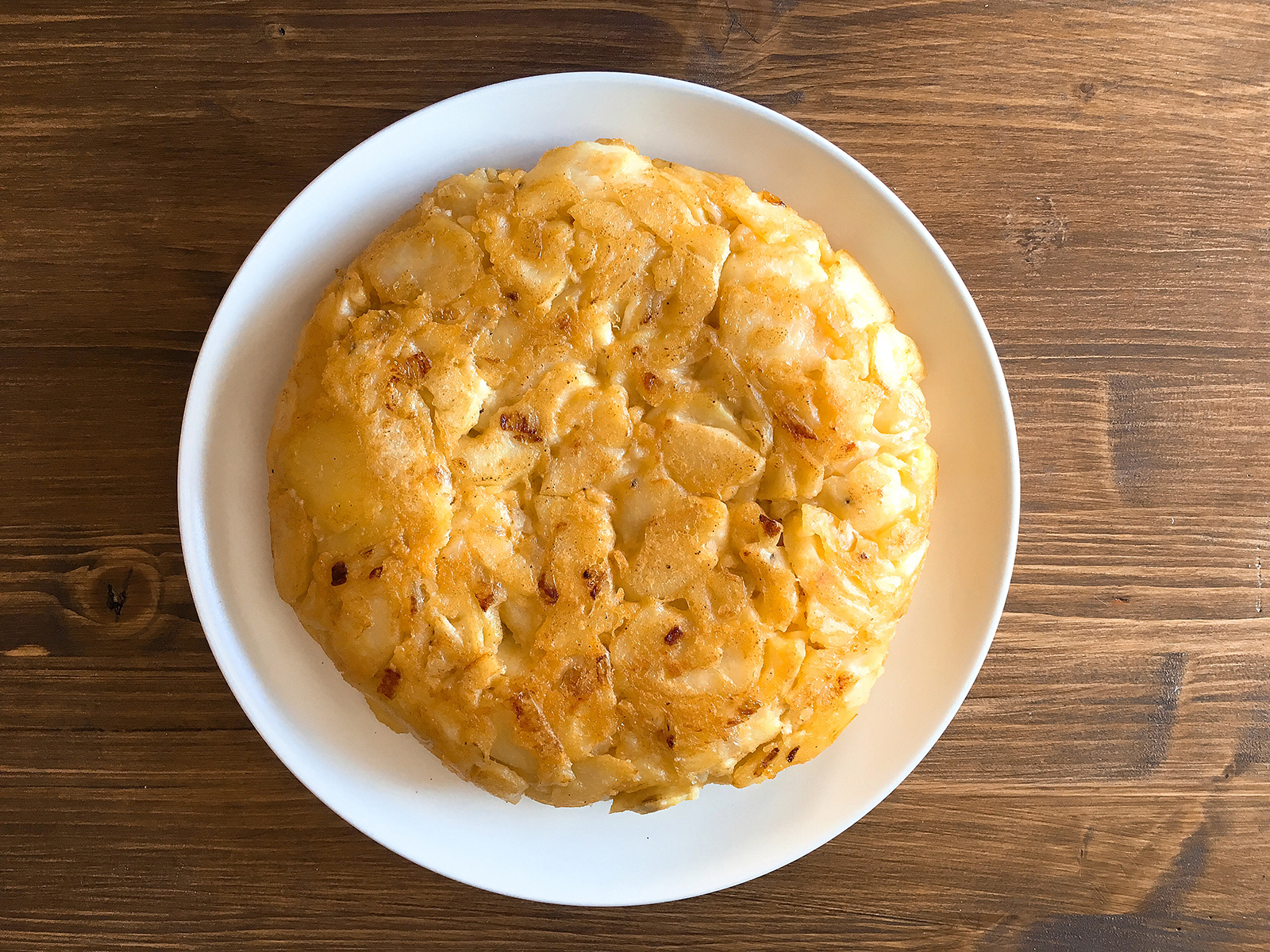 Mute Food Tortilla de patatas sin huevo (preparación 15 min / cocción