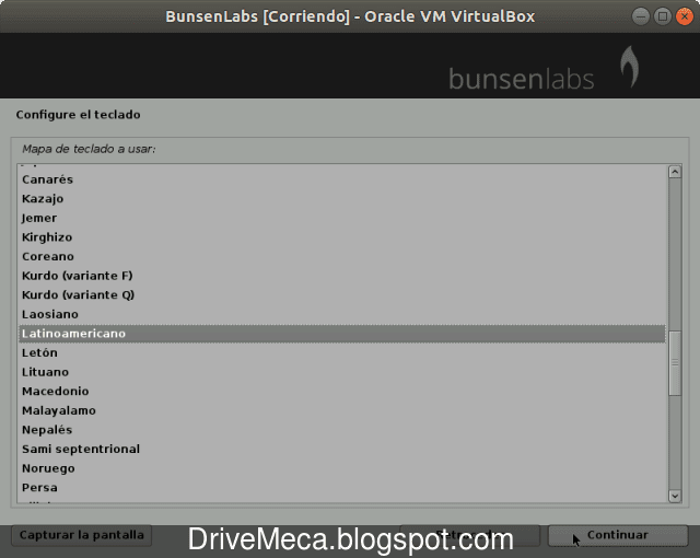 Elegimos distribucion de teclado Elegimos distribucion de teclado