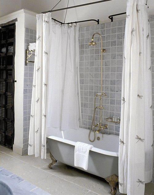Double Shower Curtains, How To Use Two Shower Curtains