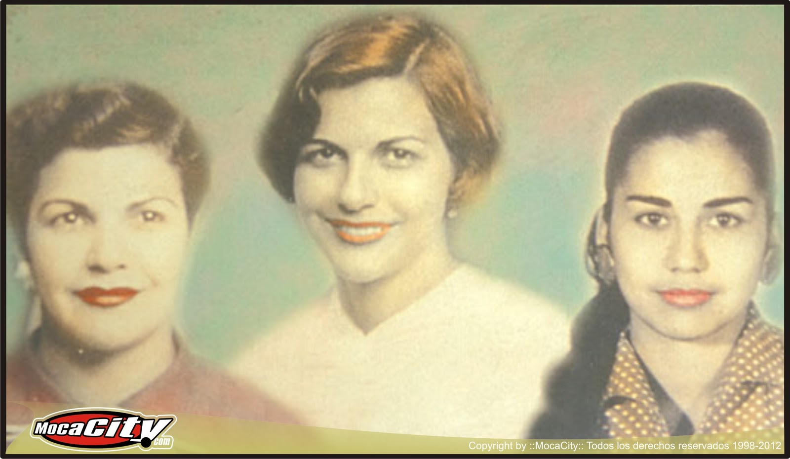 MOCACITY LAS HERMANAS MIRABAL Patria Mirabal, Minerva Mirabal y