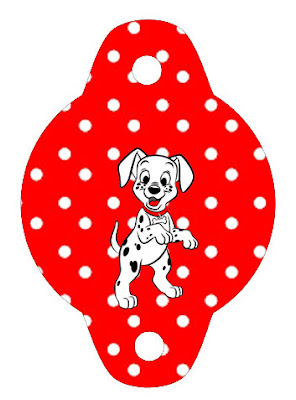 101 Dalmatians in Red and Black: Free Party Printables. 101 Dalmatians in Red and Black, For the straws