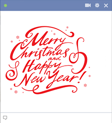 Christmas and New Year emoticon