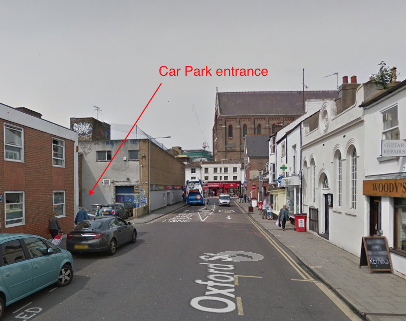 Brighton Bits Oxford Street car park is closed
